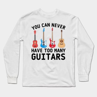 Guitar ukulele bass acoustic classic electric Long Sleeve T-Shirt